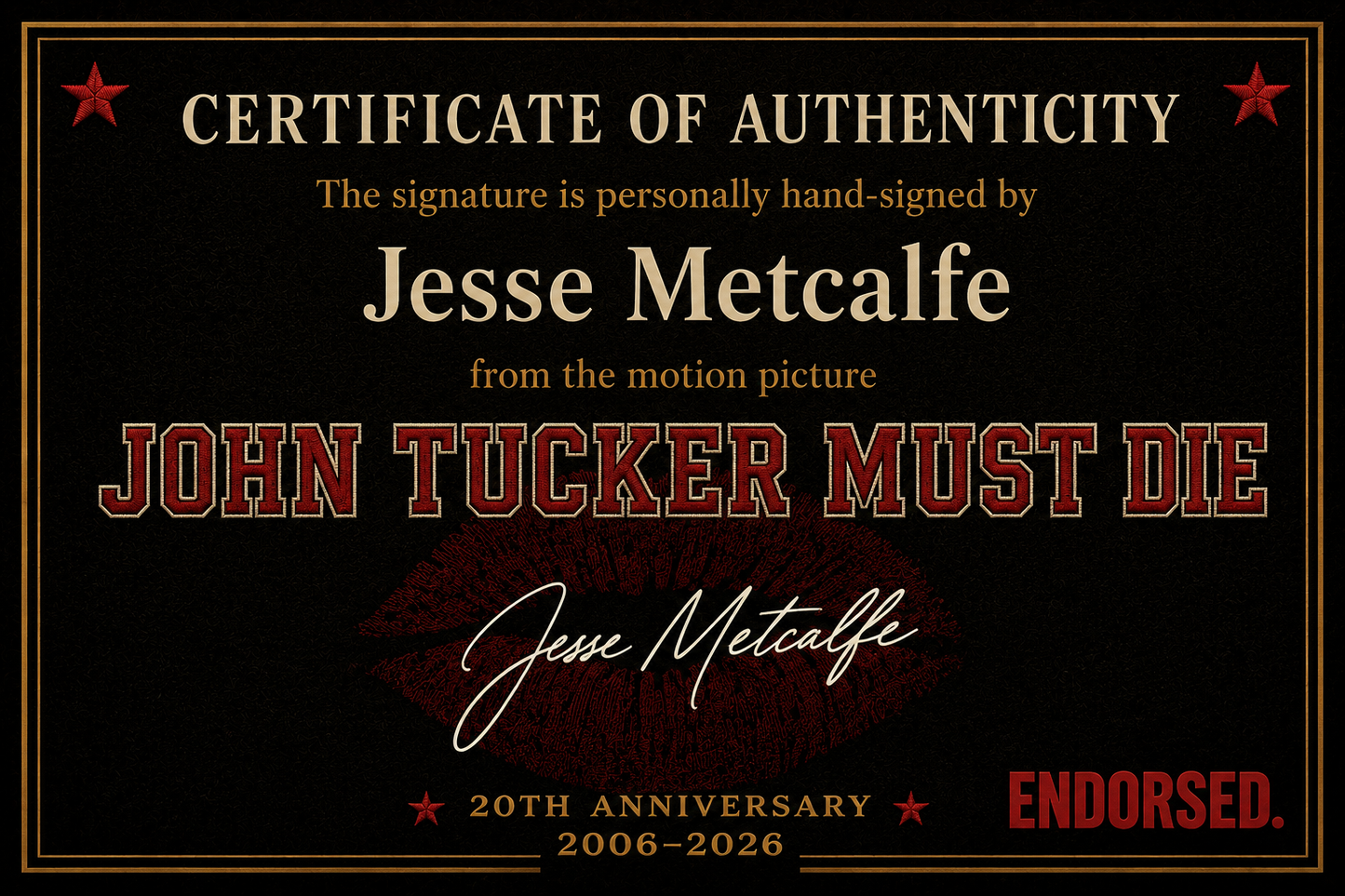Autographed John Tucker Jersey (Preorder)